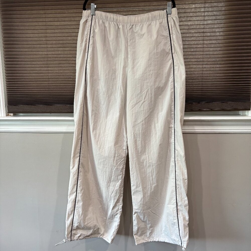 Hollister Women Gilly Hicks Active Tipped Crinkle Parachute Pants SZ: Large